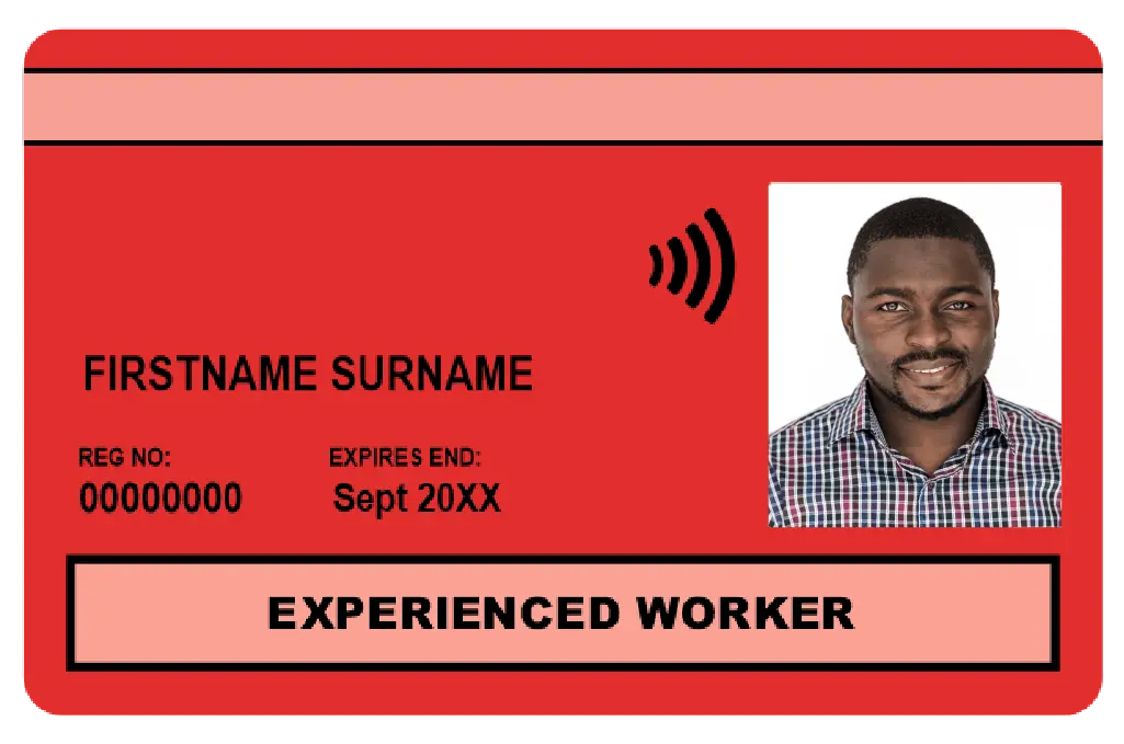 CSCS Red Experienced Card