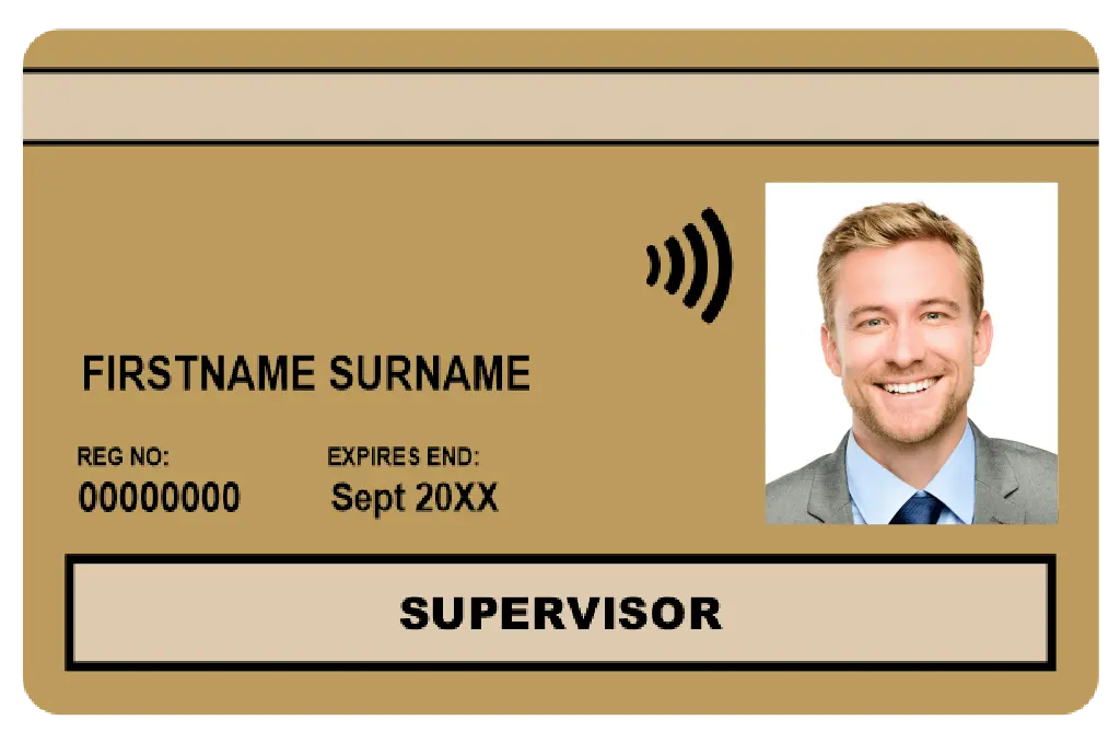 CSCS Gold Supervisor Card